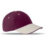 Burgundowa czapka baseballowa