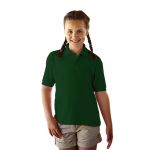 Koszulka polo dziecięca Ciemno-zielona