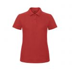Pique Polo Shirt Czerwony