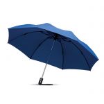 Składany niebieski parasol