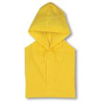 Żółty płaszcz przeciwdeszczowy
