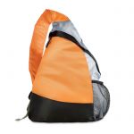 Trójkątny pomarańczowy plecak
