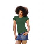T-shirt damski Ciemno-zielony
